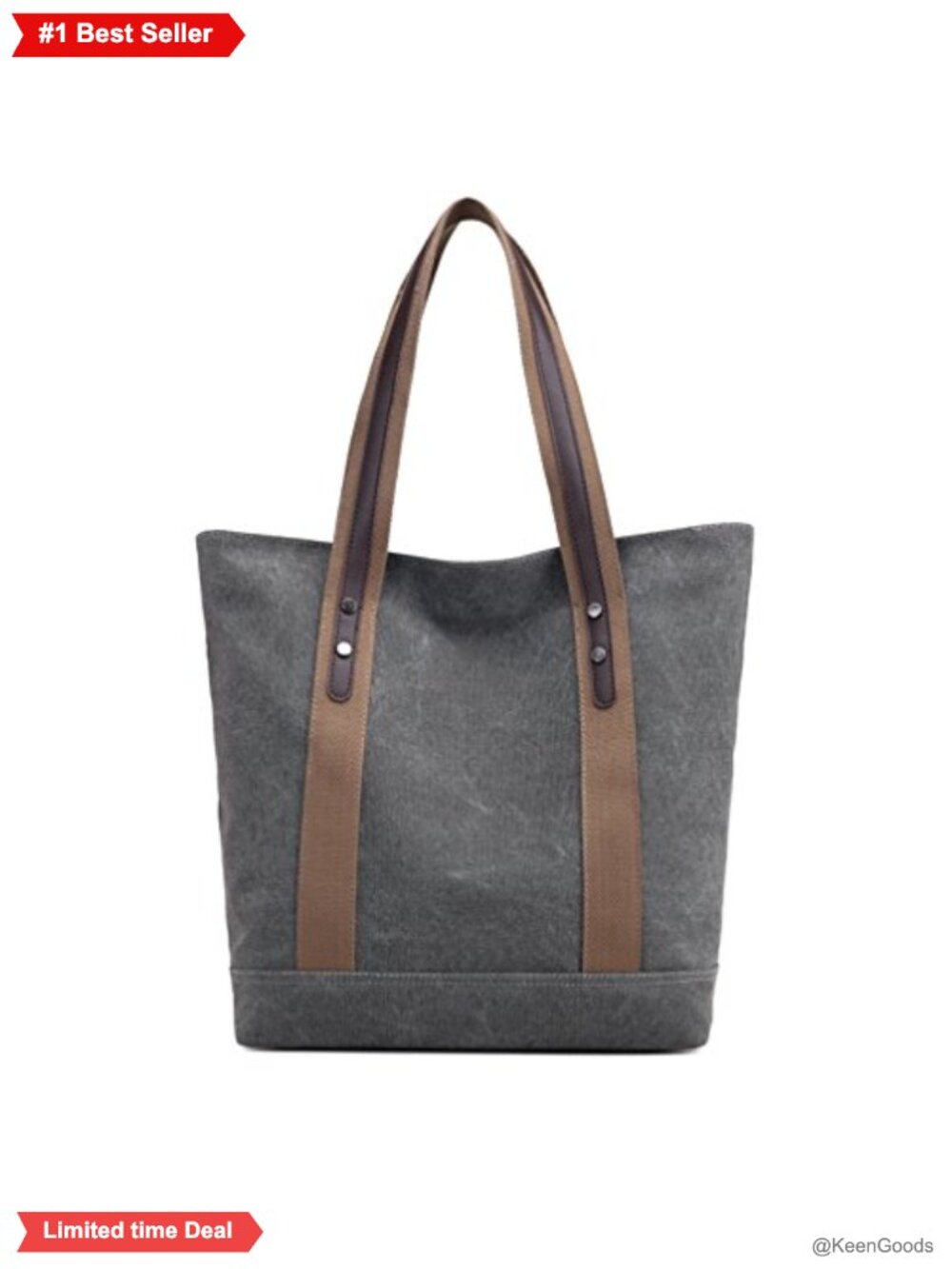 Women's Canvas Tote Bag Retro Casual Shoulder Handbag Work Purse
